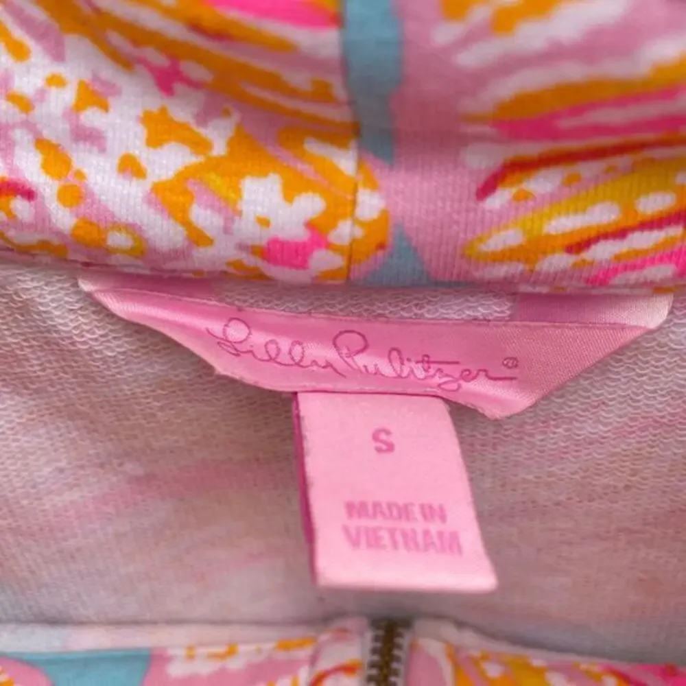 Lilly Pulitzer Popover‎ Top Pullover Tini Bikini 1/2 Zip Skipper Small Beach